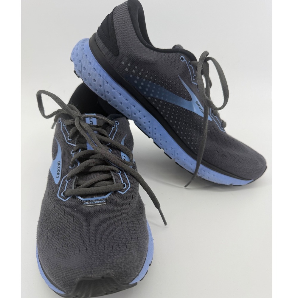 Brooks Glycerin 18 Womens Running Shoes Grey Blue 1203171B050 Size 11